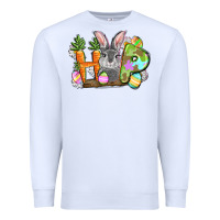 White hop easter day Premium Sweatshirt - FaDigitalArtStudio