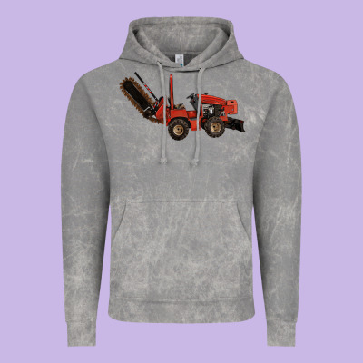 Red Ditch Witch Vintage Hoodie Designed By Lillyallendesigns