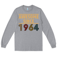 Heather Grey Awesome Since 1964 Long Sleeve Tee - Bettercallsaul
