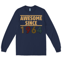 Navy Awesome Since 1964 Long Sleeve Tee - Bettercallsaul