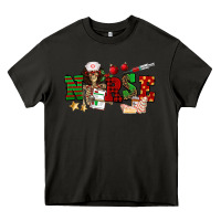 Asphalt Christmas Nurse Heavy Core Tee - NancyCooperArtShop