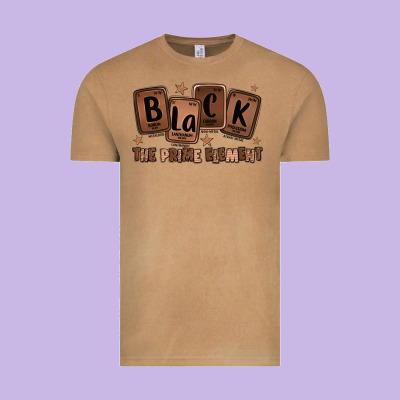 Black The Prime Element Melanin Vintage Tee Designed By Lillyallendesigns