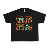 Black Fall American Football Autumn Mama Urban Heavy Tee - LillyAllenDesigns