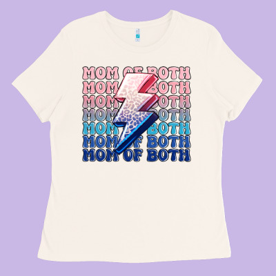 Mom Of Both Boy And Girl Ladies Tee Designed By Maliassmallbusiness