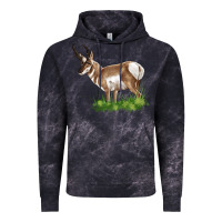 Cloud Black pronghorn Vintage Hoodie - LillyAllenDesigns