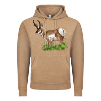 Vintage Coffee pronghorn Vintage Hoodie - LillyAllenDesigns