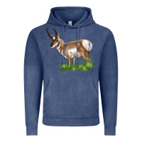 Vintage Denim pronghorn Vintage Hoodie - LillyAllenDesigns