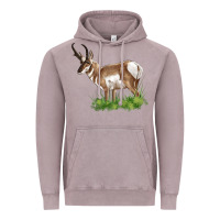 Vintage Zinc pronghorn Vintage Hoodie - LillyAllenDesigns