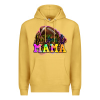 Antique Gold football mama Premium Hoodie - OliviaCreatesArt