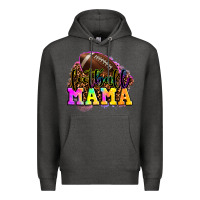 Charcoal Heather football mama Premium Hoodie - OliviaCreatesArt