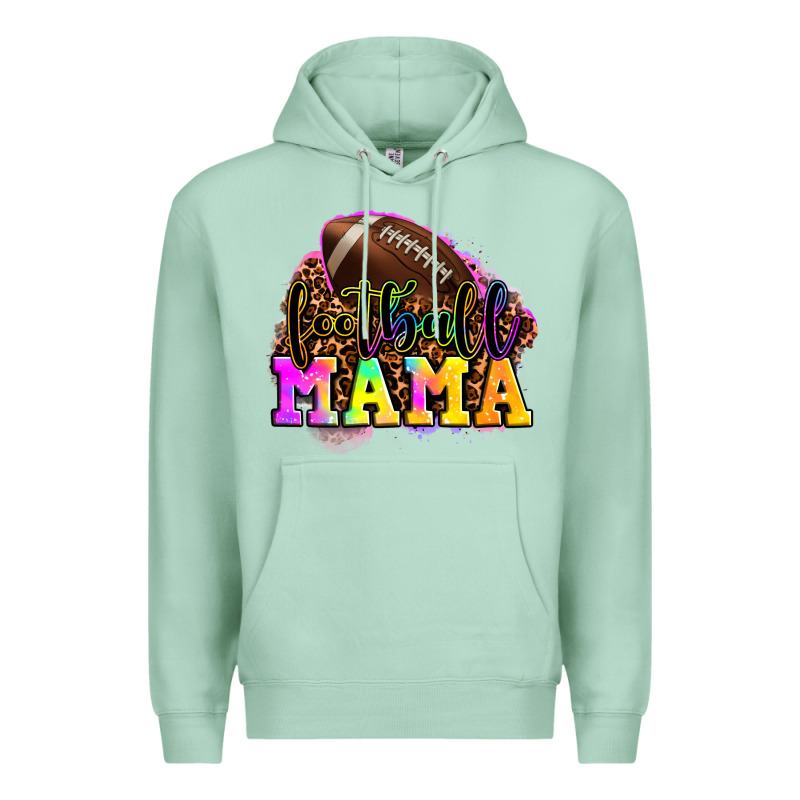 Football Mama Premium Hoodie by OliviaCreatesArt | Teevron