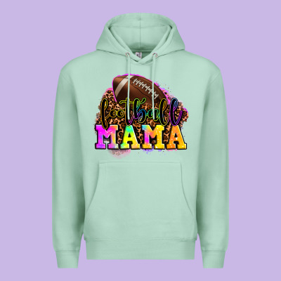 Football Mama Premium Hoodie Designed By Oliviacreatesart
