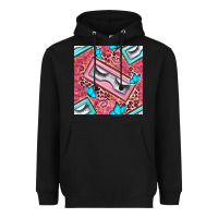 Black cosmetic fake eyelashes and butterfly with leopard seamless pattern bb Heavyweight Hoodie - BundleAndBundleShop