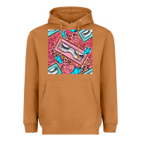 Meerkat cosmetic fake eyelashes and butterfly with leopard seamless pattern bb Heavyweight Hoodie - BundleAndBundleShop