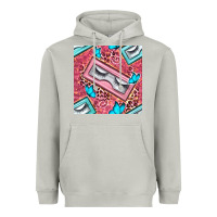 Moon Dust cosmetic fake eyelashes and butterfly with leopard seamless pattern bb Heavyweight Hoodie - BundleAndBundleShop