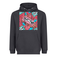 Smoke cosmetic fake eyelashes and butterfly with leopard seamless pattern bb Heavyweight Hoodie - BundleAndBundleShop