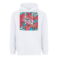 White cosmetic fake eyelashes and butterfly with leopard seamless pattern bb Heavyweight Hoodie - BundleAndBundleShop