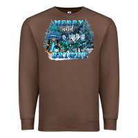 Chestnut merry and bright Premium Sweatshirt - FaDigitalArtStudio