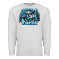 Dove Grey merry and bright Premium Sweatshirt - FaDigitalArtStudio