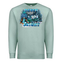 Seafoam merry and bright Premium Sweatshirt - FaDigitalArtStudio