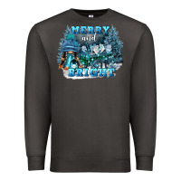 Smoke merry and bright Premium Sweatshirt - FaDigitalArtStudio