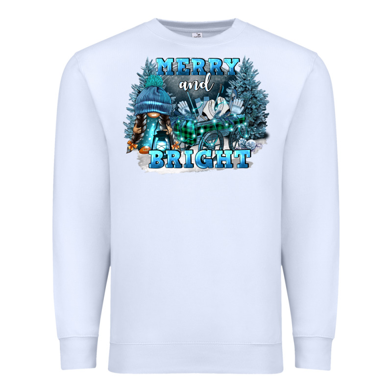 Merry And Bright Premium Sweatshirt by FaDigitalArtStudio | Teevron