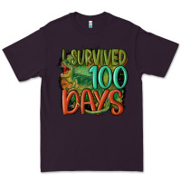 Plum i survived 100 days Premium Tee - MaliasSmallBusiness
