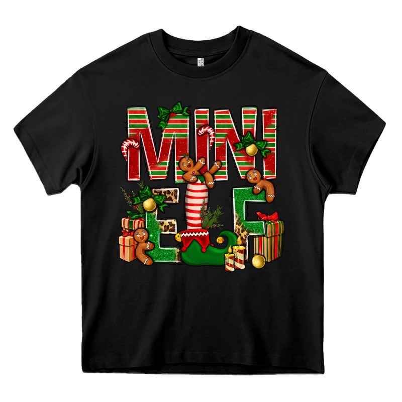 Christmas Mini Elf Heavy Core Tee by NancyCooperArtShop | Teevron