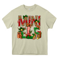 Mossy Christmas mini Elf Heavy Core Tee - NancyCooperArtShop