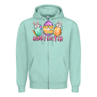 Seafoam Happy Easter Nurse eggs Easter Day Zipper Hoodie - CowGirlArtShop