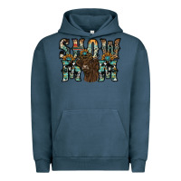 Pigment Midnight Navy show mom highland cow Urban Hoodie - SublimationCraftShop