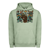 Pigment Oil Green show mom highland cow Urban Hoodie - SublimationCraftShop