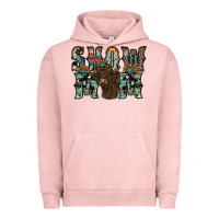 Pigment Salmon show mom highland cow Urban Hoodie - SublimationCraftShop