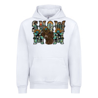 White show mom highland cow Urban Hoodie - SublimationCraftShop
