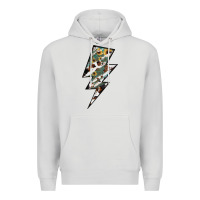 Dove Grey Lightning Bolt Premium Hoodie - JahusDesignShop