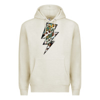 Oatmeal Heather Lightning Bolt Premium Hoodie - JahusDesignShop
