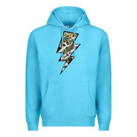 Ocean Blue Lightning Bolt Premium Hoodie - JahusDesignShop