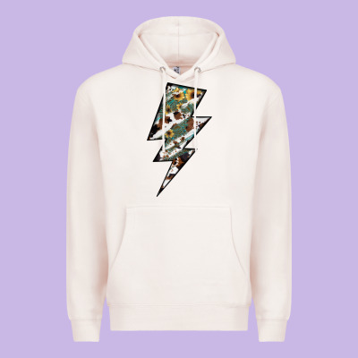 Lightning Bolt Premium Hoodie Designed By Jahusdesignshop