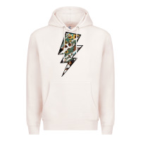 Pale Pink Lightning Bolt Premium Hoodie - JahusDesignShop