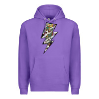 Purple Lightning Bolt Premium Hoodie - JahusDesignShop