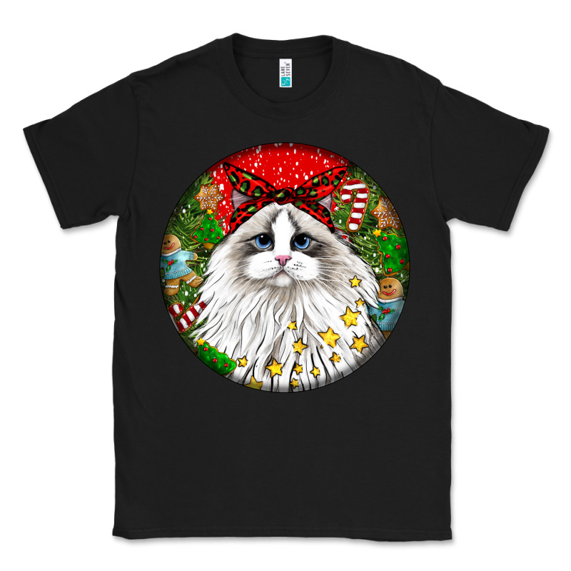 Christmas Ragdoll  Cat Classic Tee by LillyAllenDesigns | Teevron