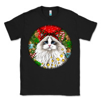 Black christmas ragdoll  cat Classic Tee - LillyAllenDesigns