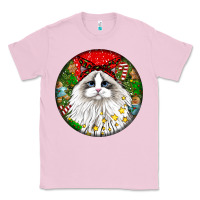 Bubblegum Pink christmas ragdoll  cat Classic Tee - LillyAllenDesigns
