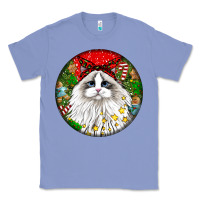 Colony Blue christmas ragdoll  cat Classic Tee - LillyAllenDesigns