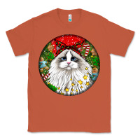 Copper christmas ragdoll  cat Classic Tee - LillyAllenDesigns
