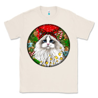 Natural christmas ragdoll  cat Classic Tee - LillyAllenDesigns