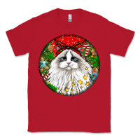 Red christmas ragdoll  cat Classic Tee - LillyAllenDesigns