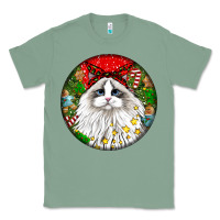 Sage christmas ragdoll  cat Classic Tee - LillyAllenDesigns