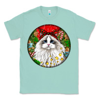 Seafoam christmas ragdoll  cat Classic Tee - LillyAllenDesigns