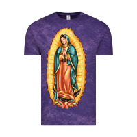 Cloud Purple our lady of guadalupe Vintage Tee - LillyAllenDesigns